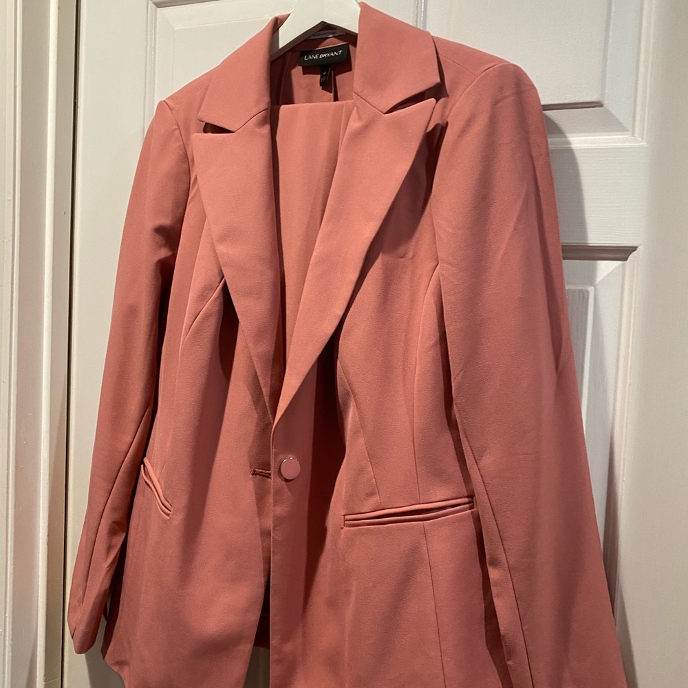 COPY - Lane Bryant  Pant Suit, Dark Pink tone Size 16